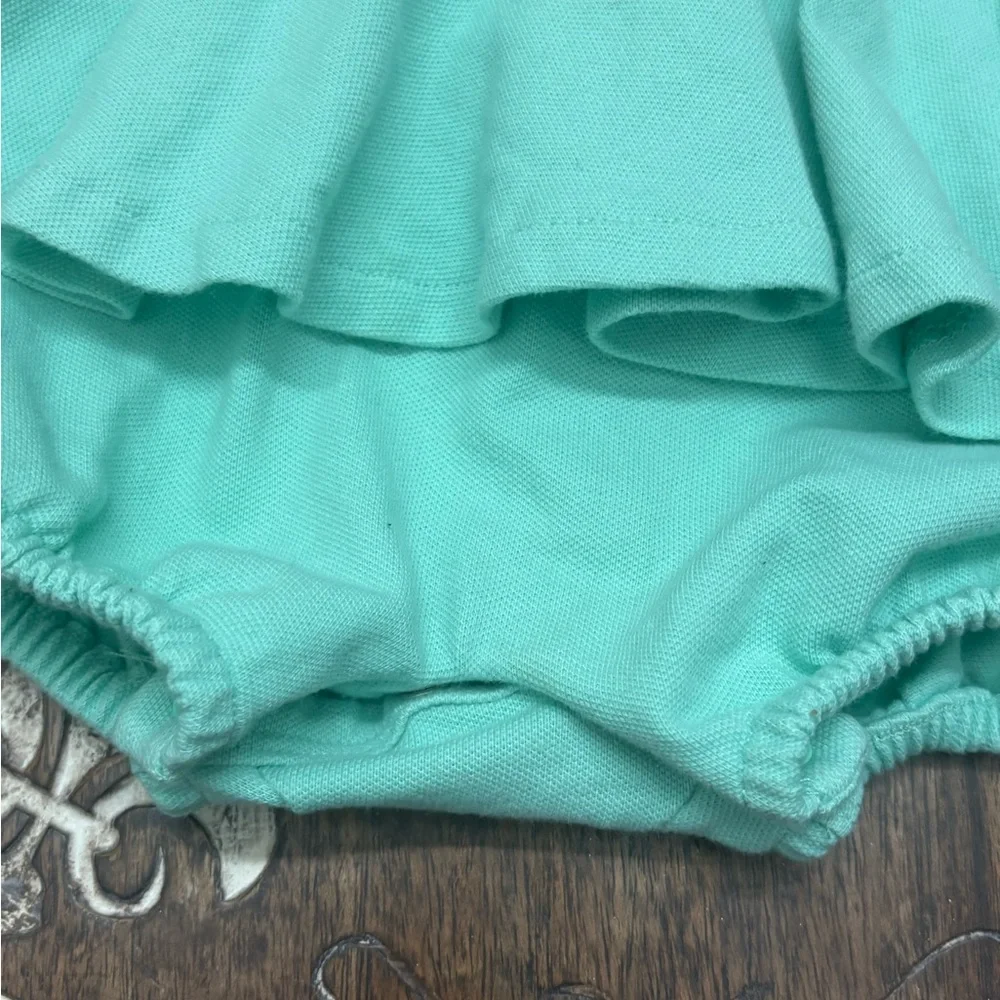 Ralph Lauren Baby Polo Dress in Aqua - Picture 4 of 8